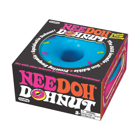 NeeDoh Dohnut Squishy Fidget Toy | Donut-Shaped Sensory Stress Toy