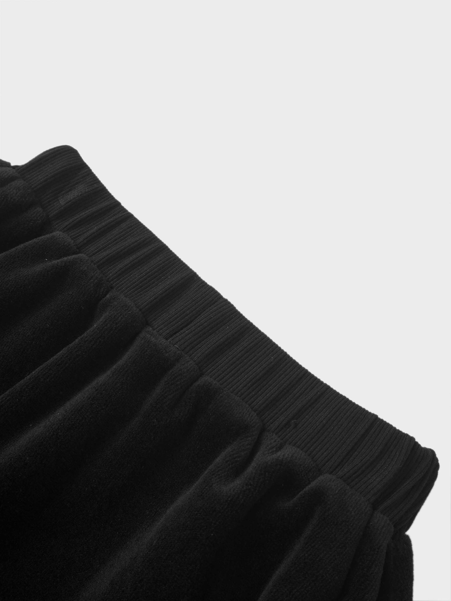 Velour Circle Skirt - Black