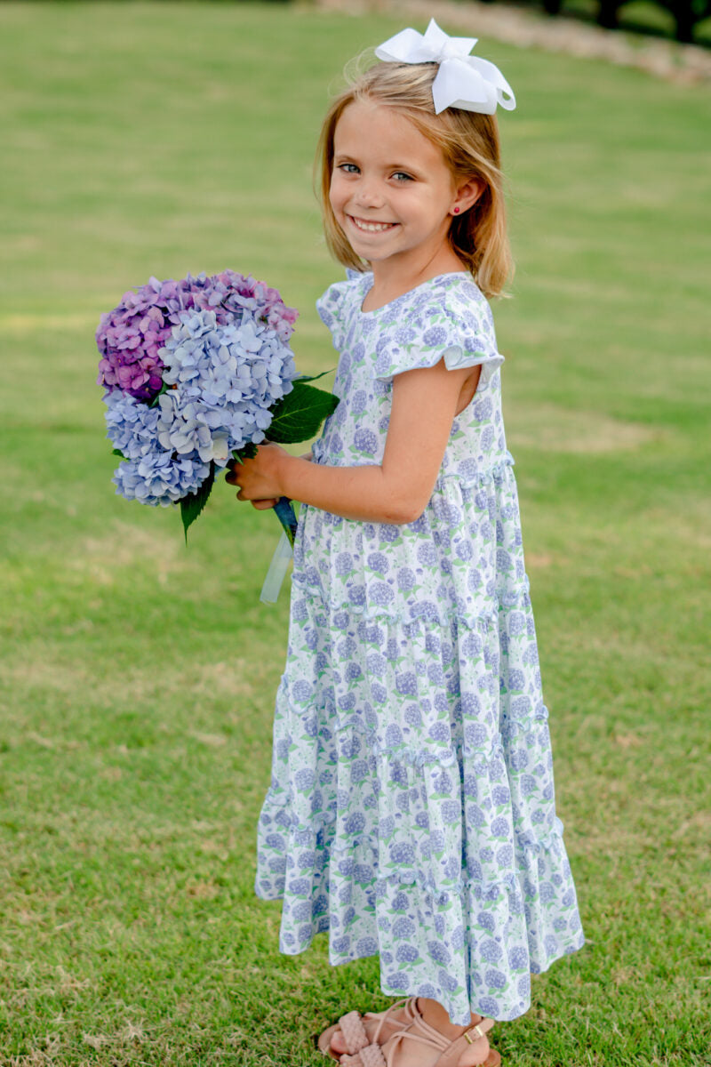Bloomstruck Hydrangea Maxi Dress