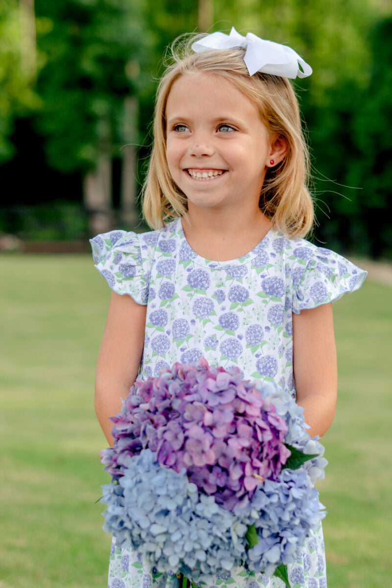 Bloomstruck Hydrangea Maxi Dress