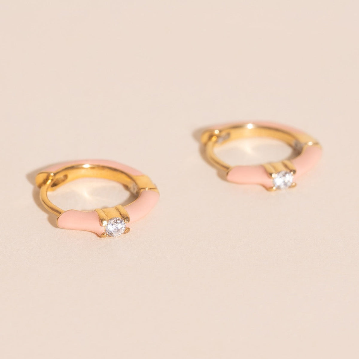 Color Pop Crystal Huggie Hoop Earrings