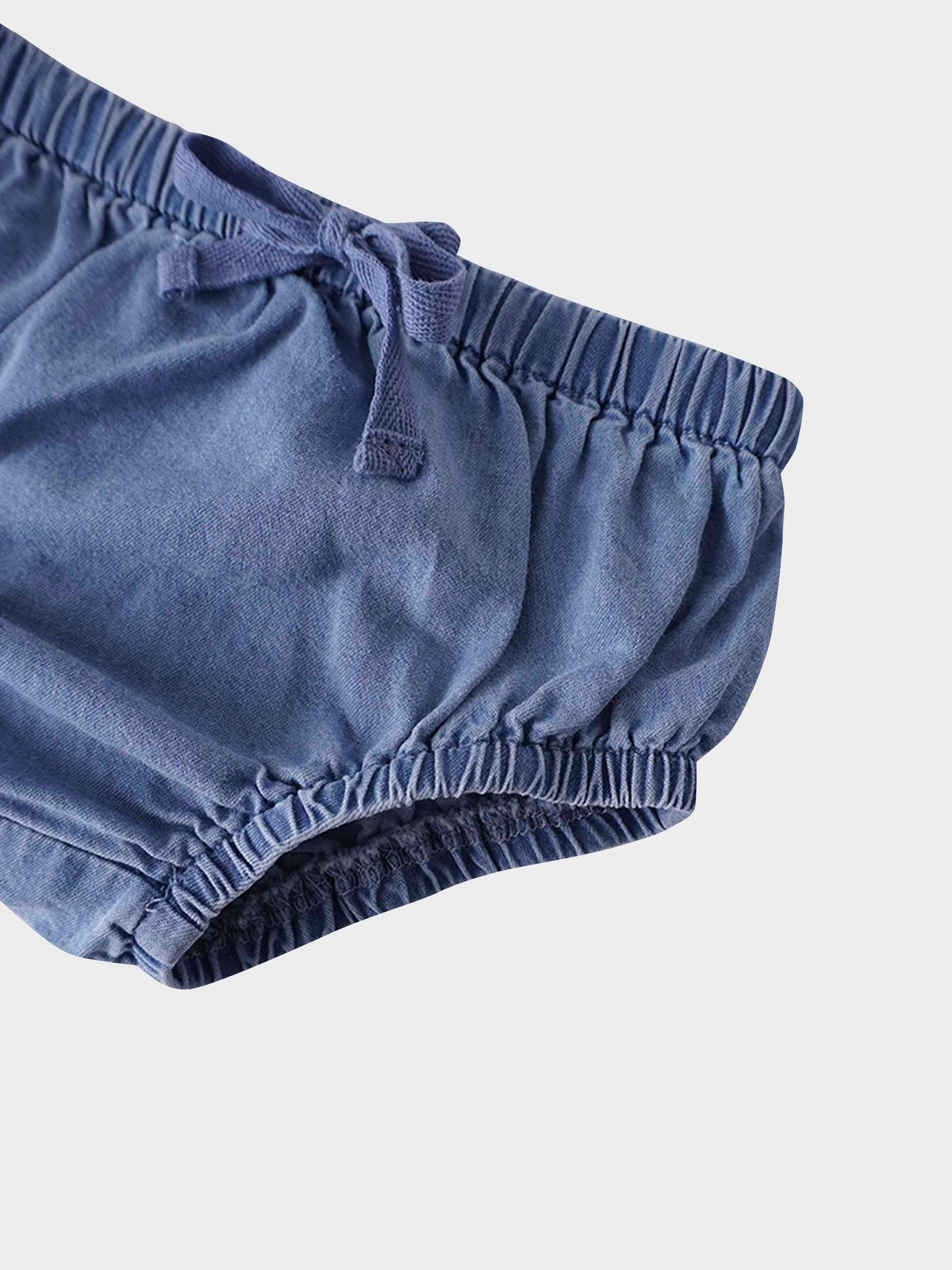Draw String Bloomer-Light Denim