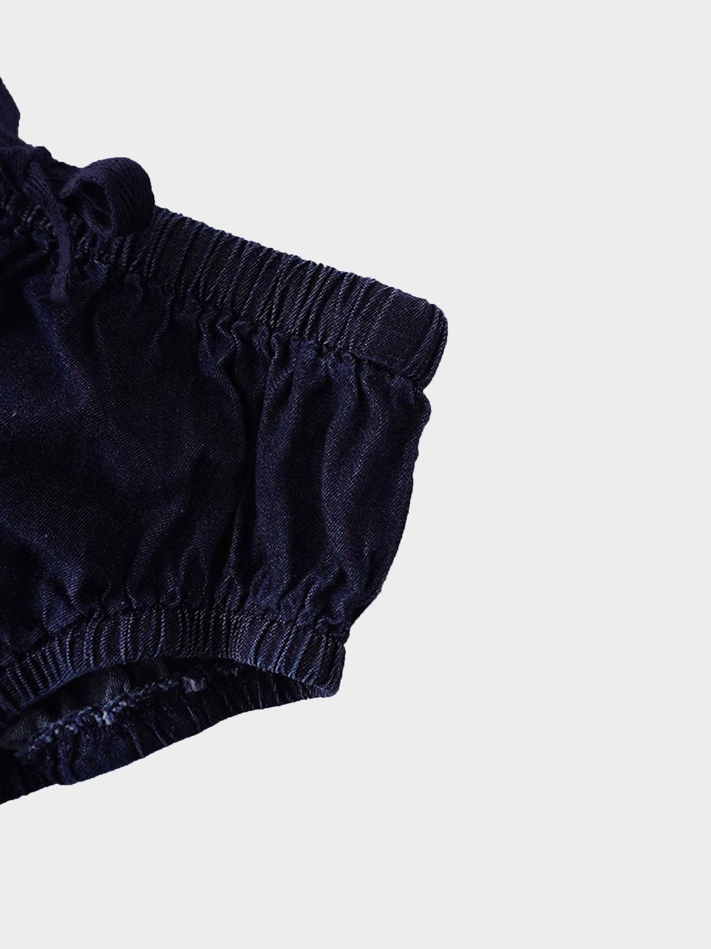 Draw String Bloomer-Dark Denim
