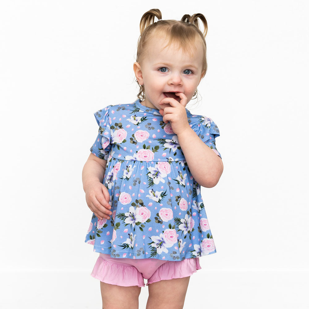 Lillian Floral Bamboo Peplum Top