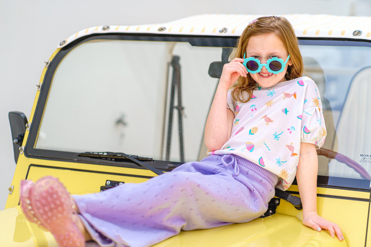 Knit Wide Leg Pant ~ Lilac