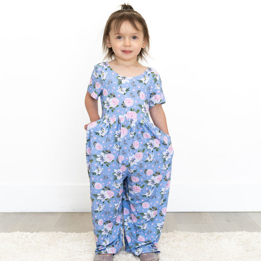 Lillian Floral Bamboo Leggy Romper