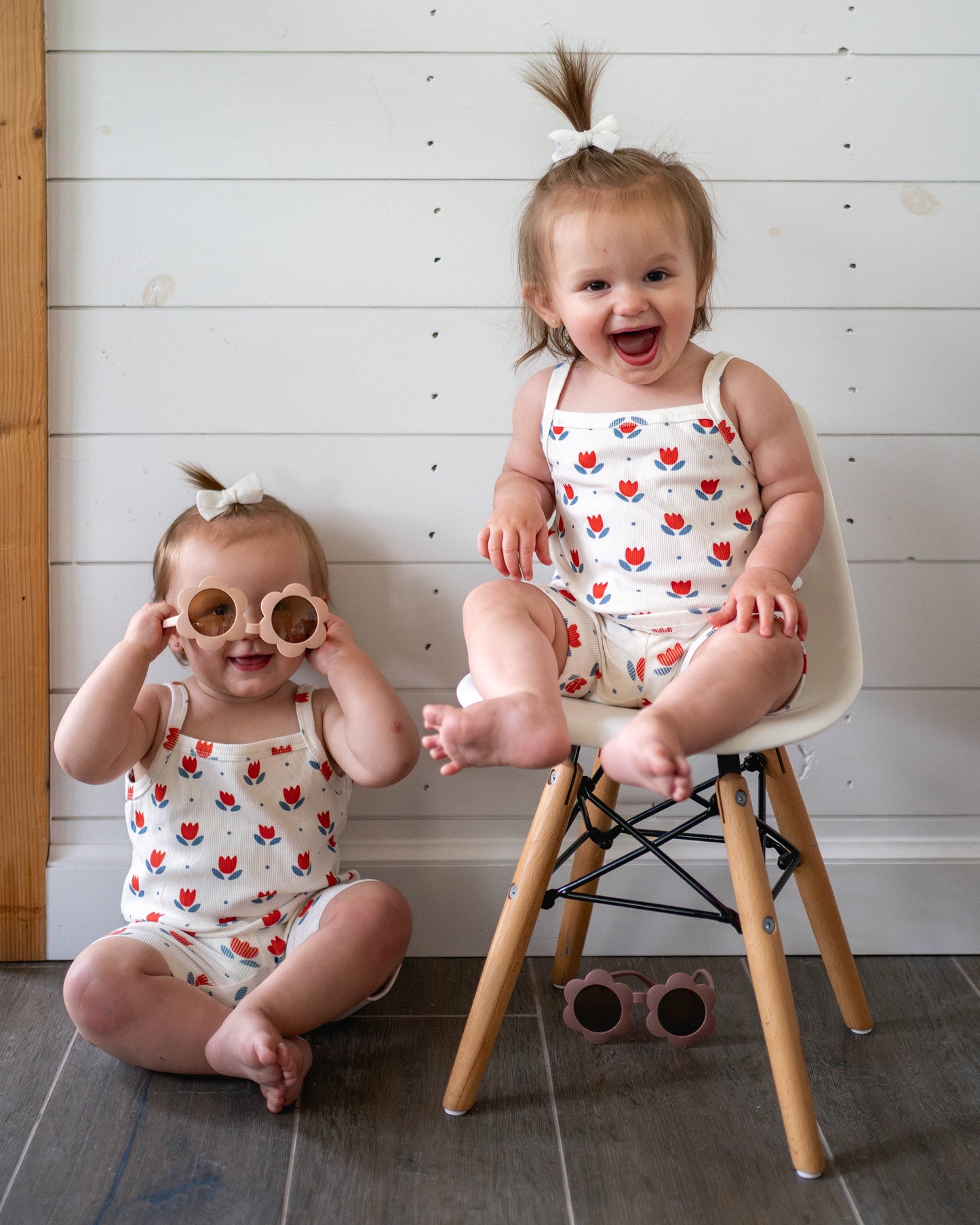 Red White & Blue Tulip Ribbed Bamboo 2pc Tank Set *Sizes 4T-6 left
