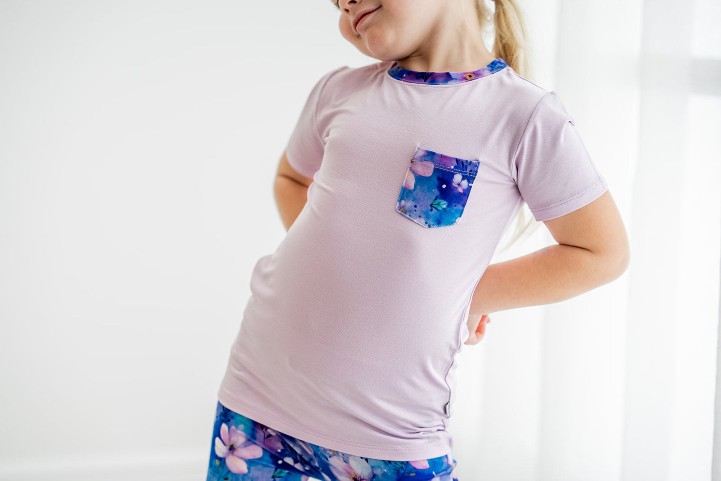 Orchid | Bamboo Toddler & Kids Pocket T-Shirt