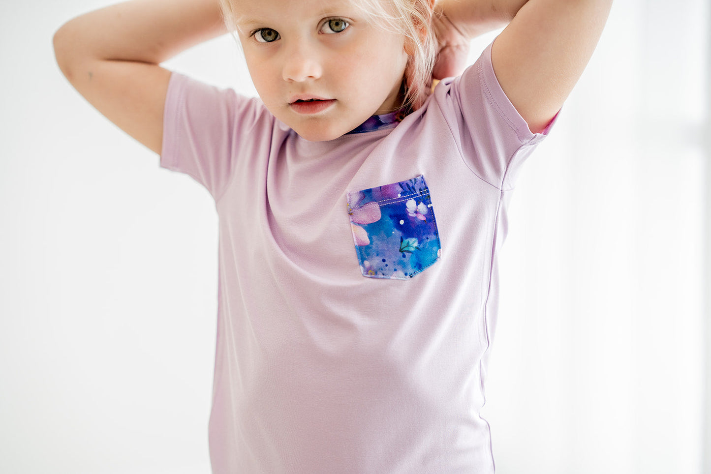 Orchid | Bamboo Toddler & Kids Pocket T-Shirt