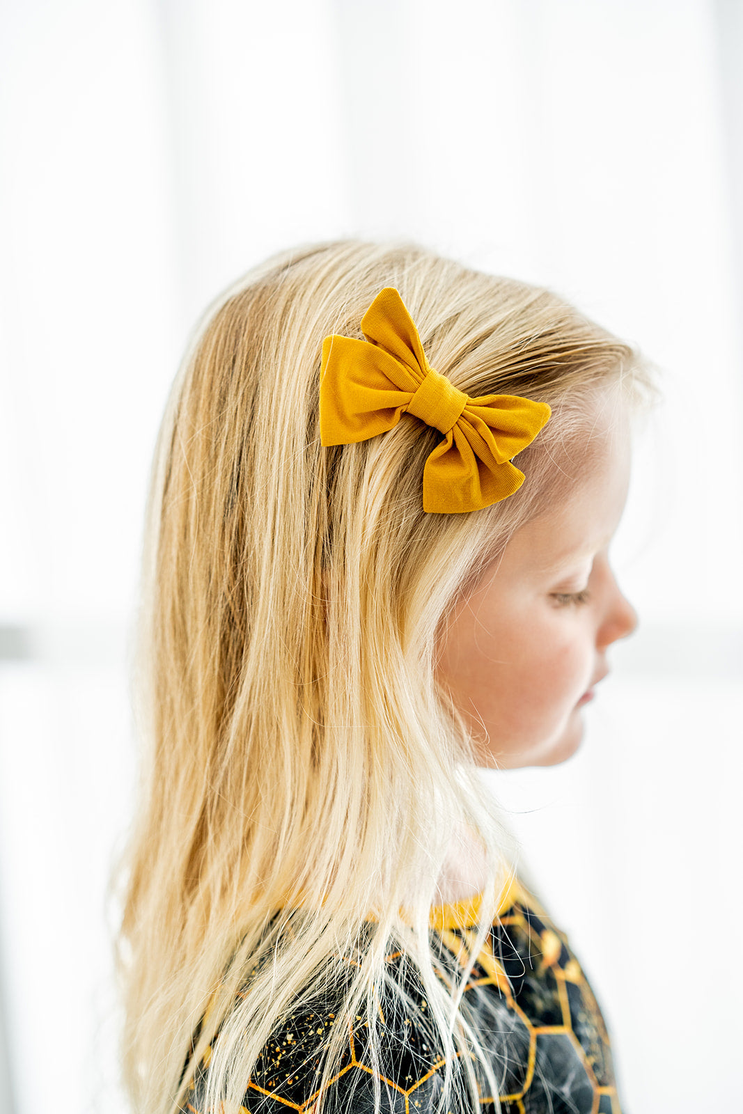 Honey | Toddler Bamboo Clip on Bow