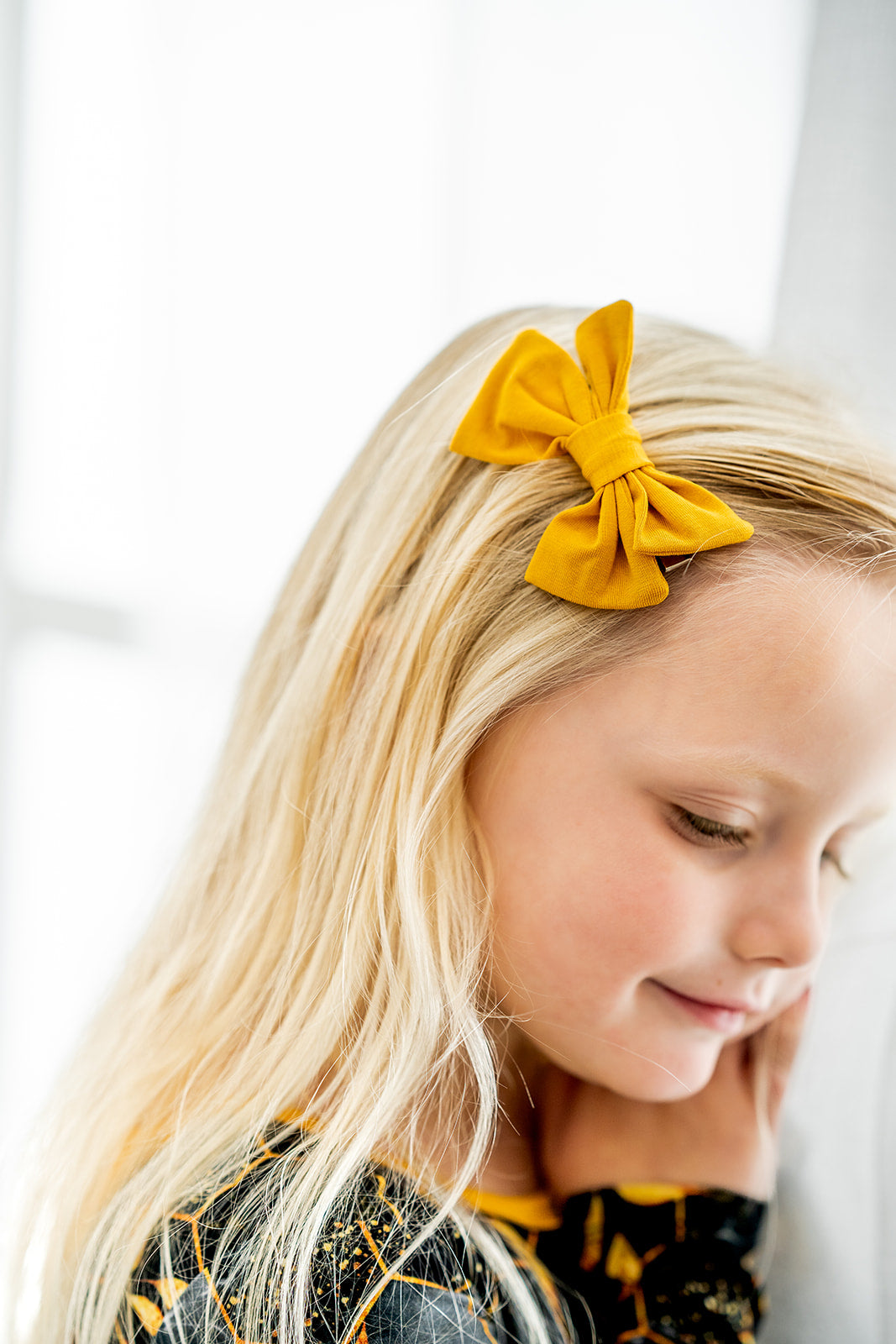 Honey | Toddler Bamboo Clip on Bow
