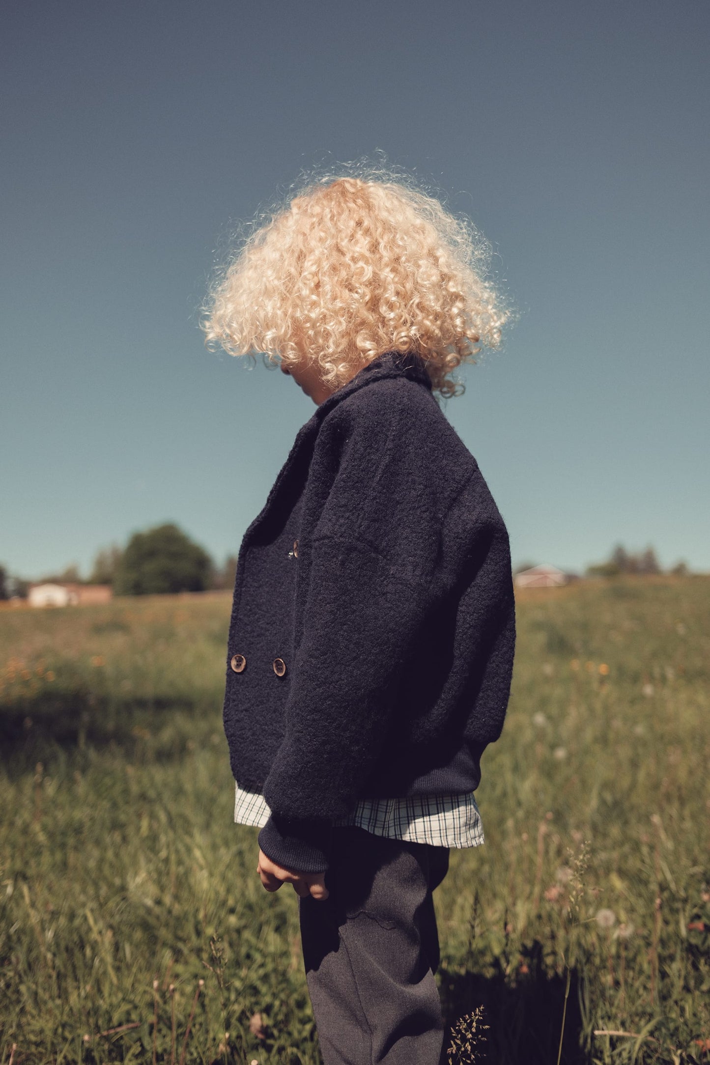 Kenny Sherpa Jacket - Navy