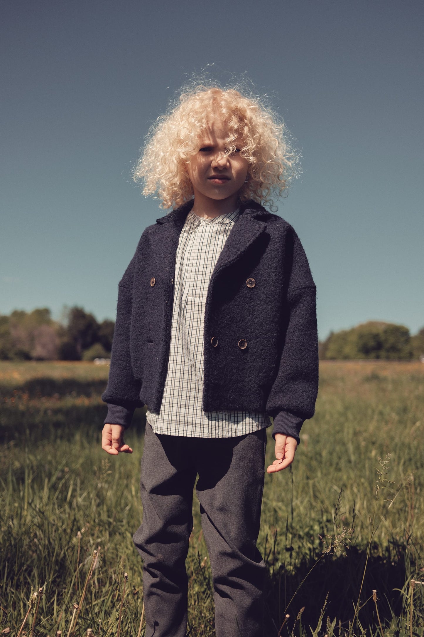 Kenny Sherpa Jacket - Navy