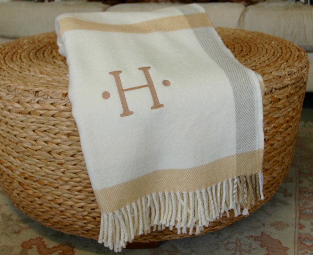 Large Plaid Throw - 55"x70"