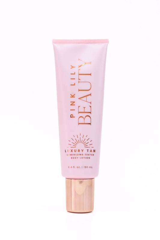 Pink Lily Luxury Tan Luminizing Body Lotion - Bronze Glow (Dark) FINAL SALE