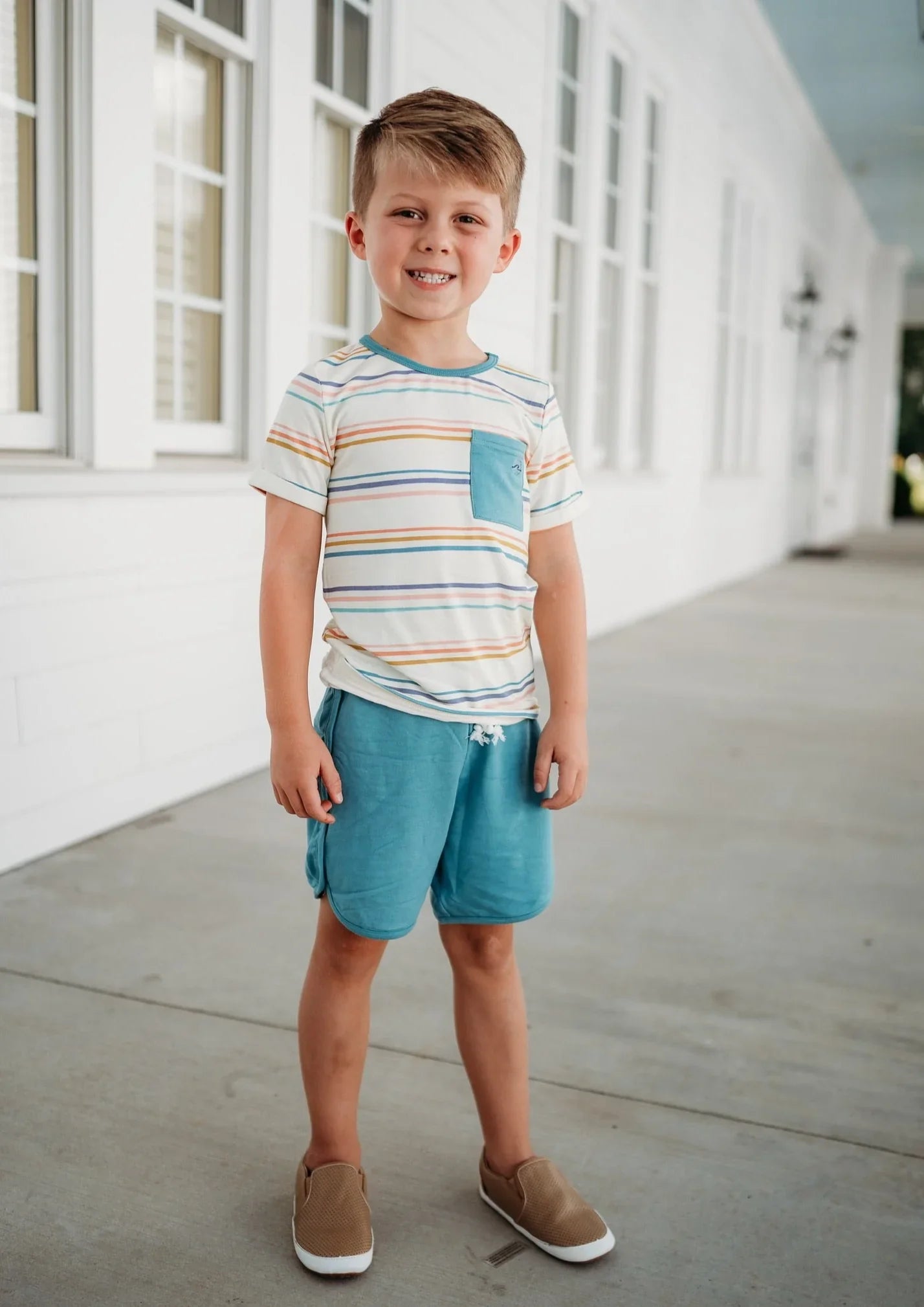 Kid's Coastal Stripe Set