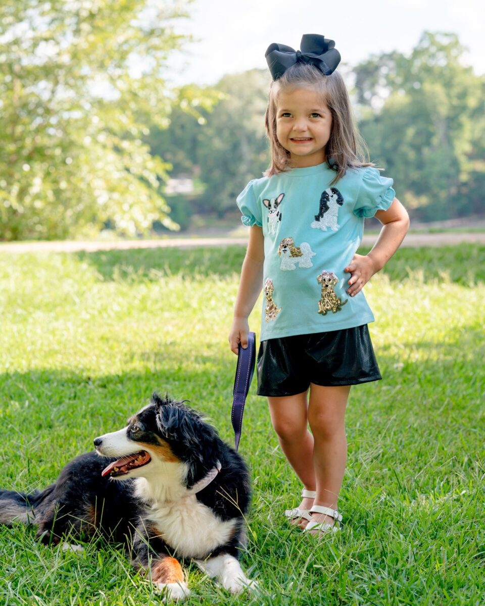 Girls' Sequin Puppy Shirt