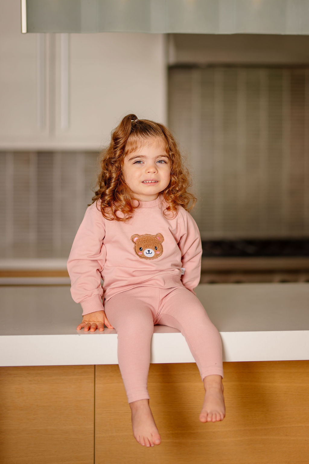 Bear Sweatsuit- Pink