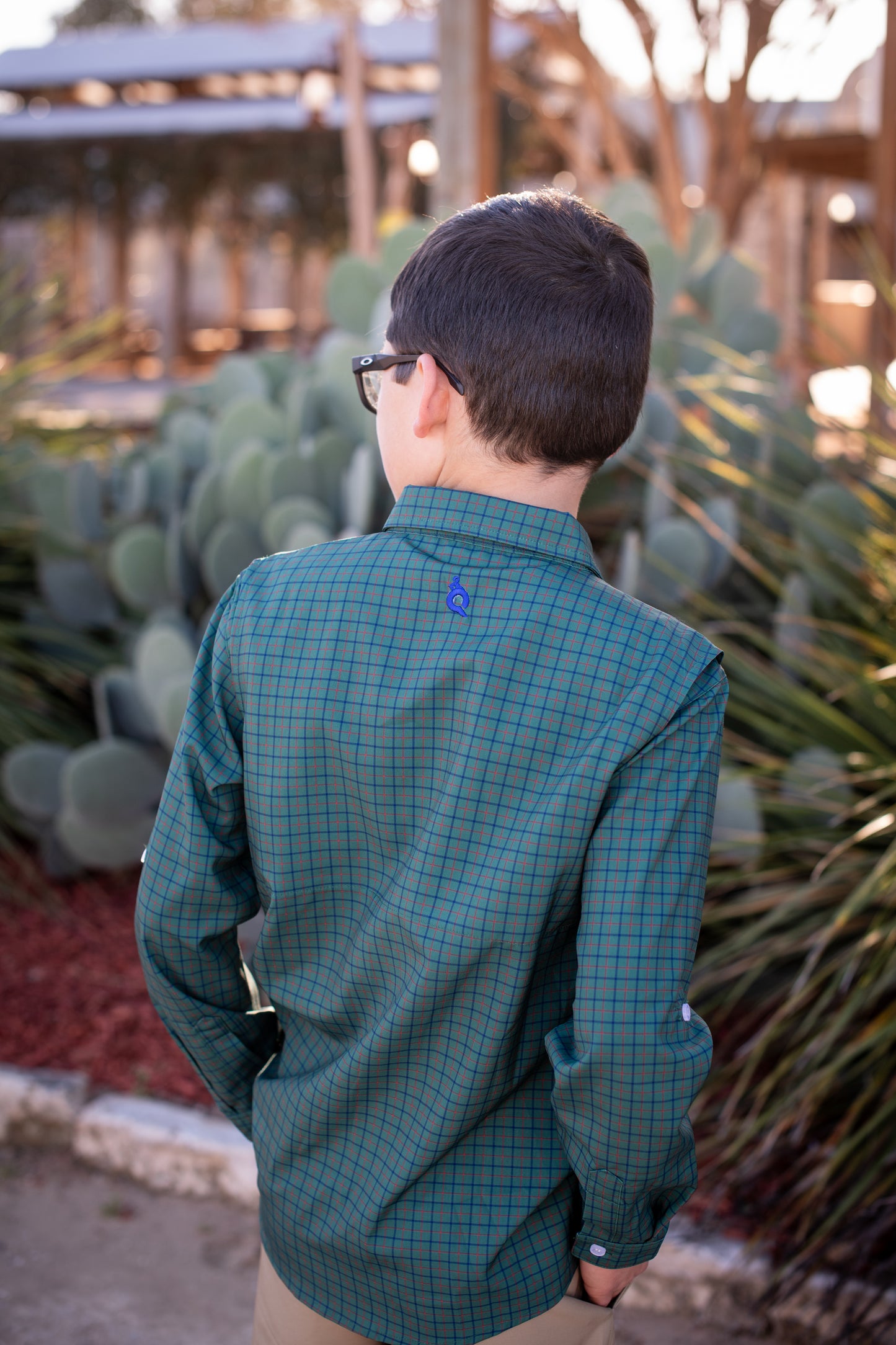 Tattersall Long Sleeve Shirt – Ranch Collection | Boys Performance Button-Up
