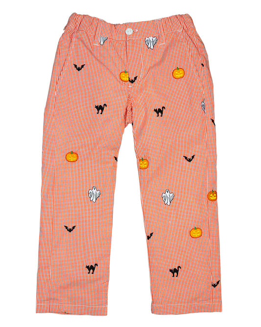 Halloween Embroidery Pants- FINAL SALE