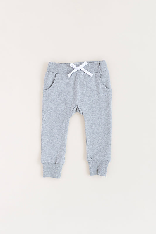 ORGANIC COTTON JOGGERS - GRAY