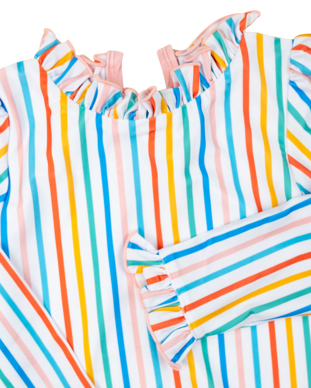 Citrus Stripe Long Sleeve One Piece- FINAL SALE