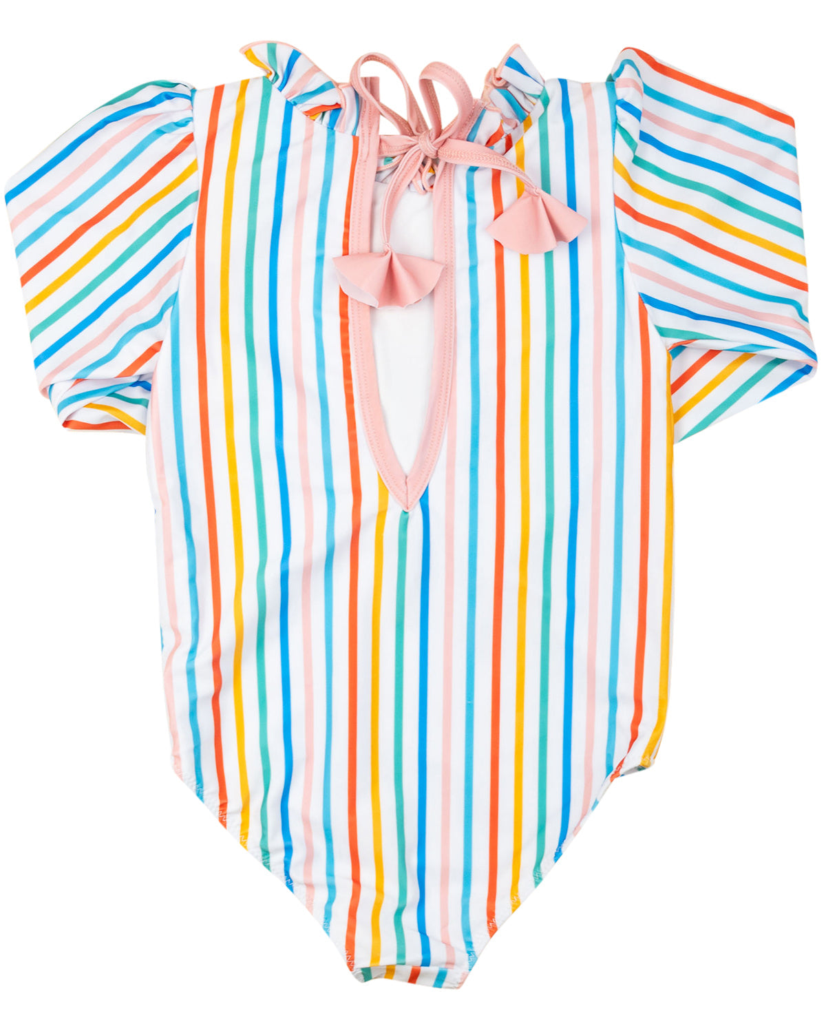 Citrus Stripe Long Sleeve One Piece- FINAL SALE