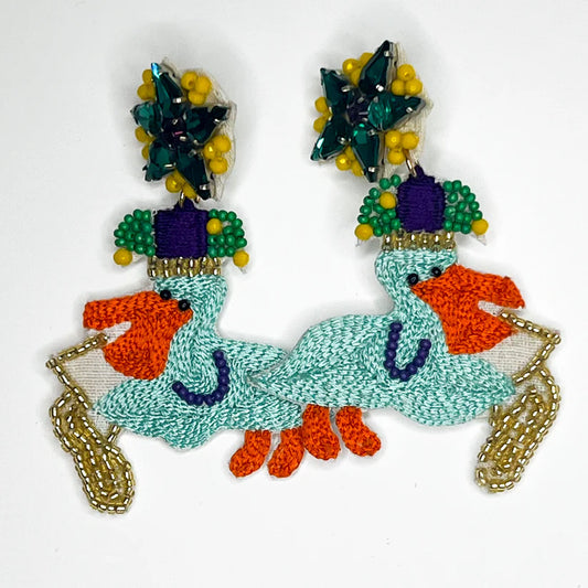 Mardi Gras Pelicans
