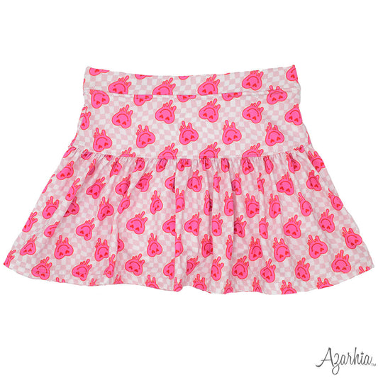 Gathered Skort in Drip Heart