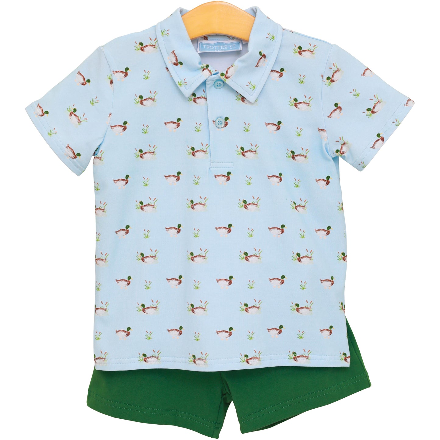 Boys Ducks in a Row Polo Short Set