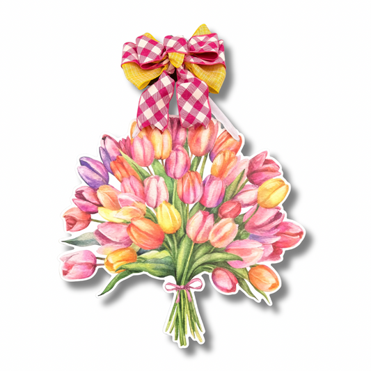 Timeless Tulips Door Hanger
