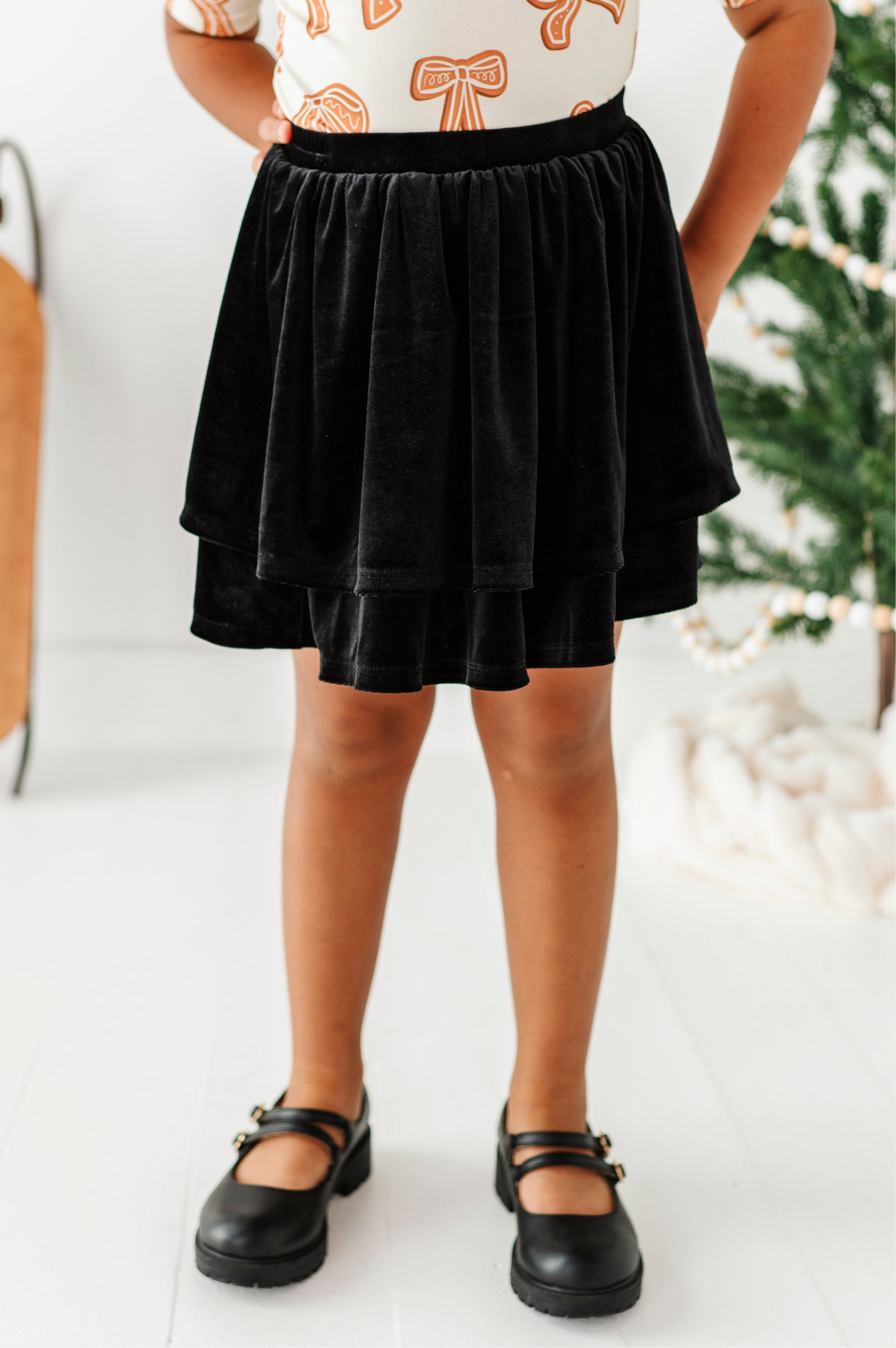 Black Velvet | 2-Tiered SKORT