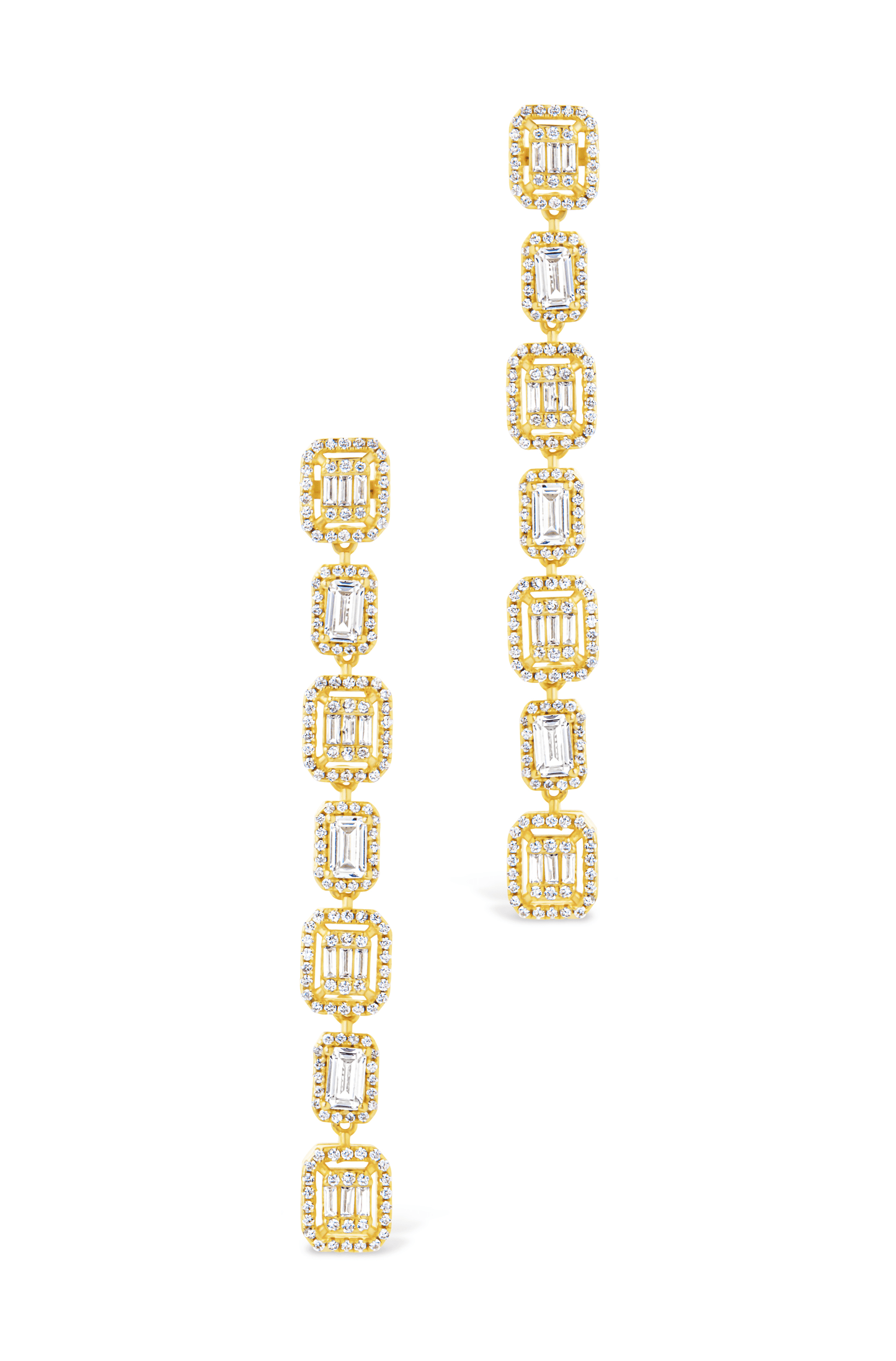 Nancy CZ Drop Stud Earrings