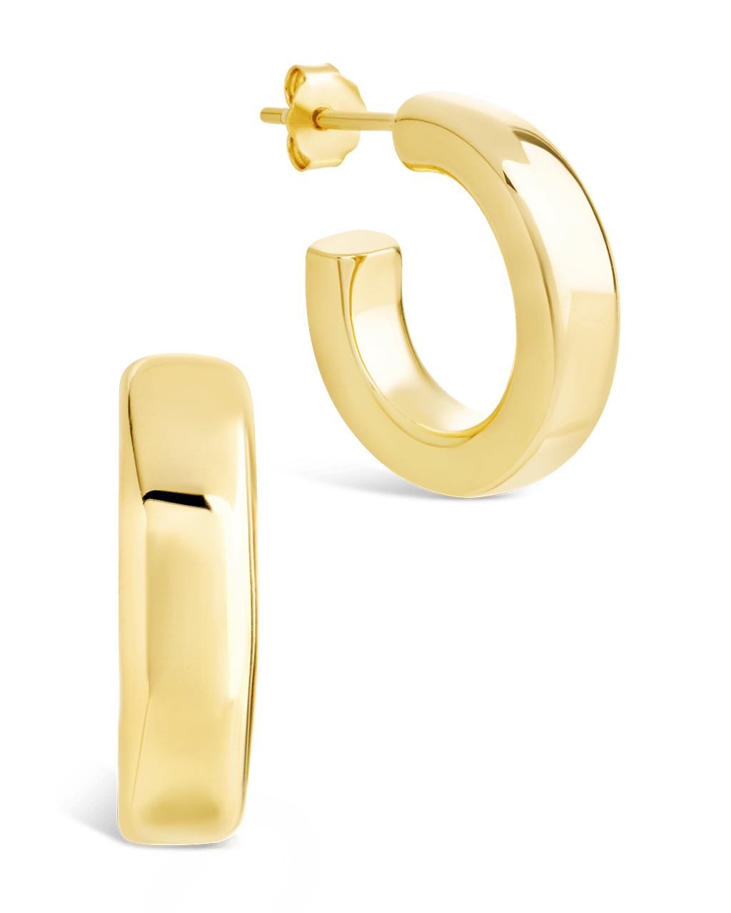 Sterling Silver Marisa Polished Stud Earrings