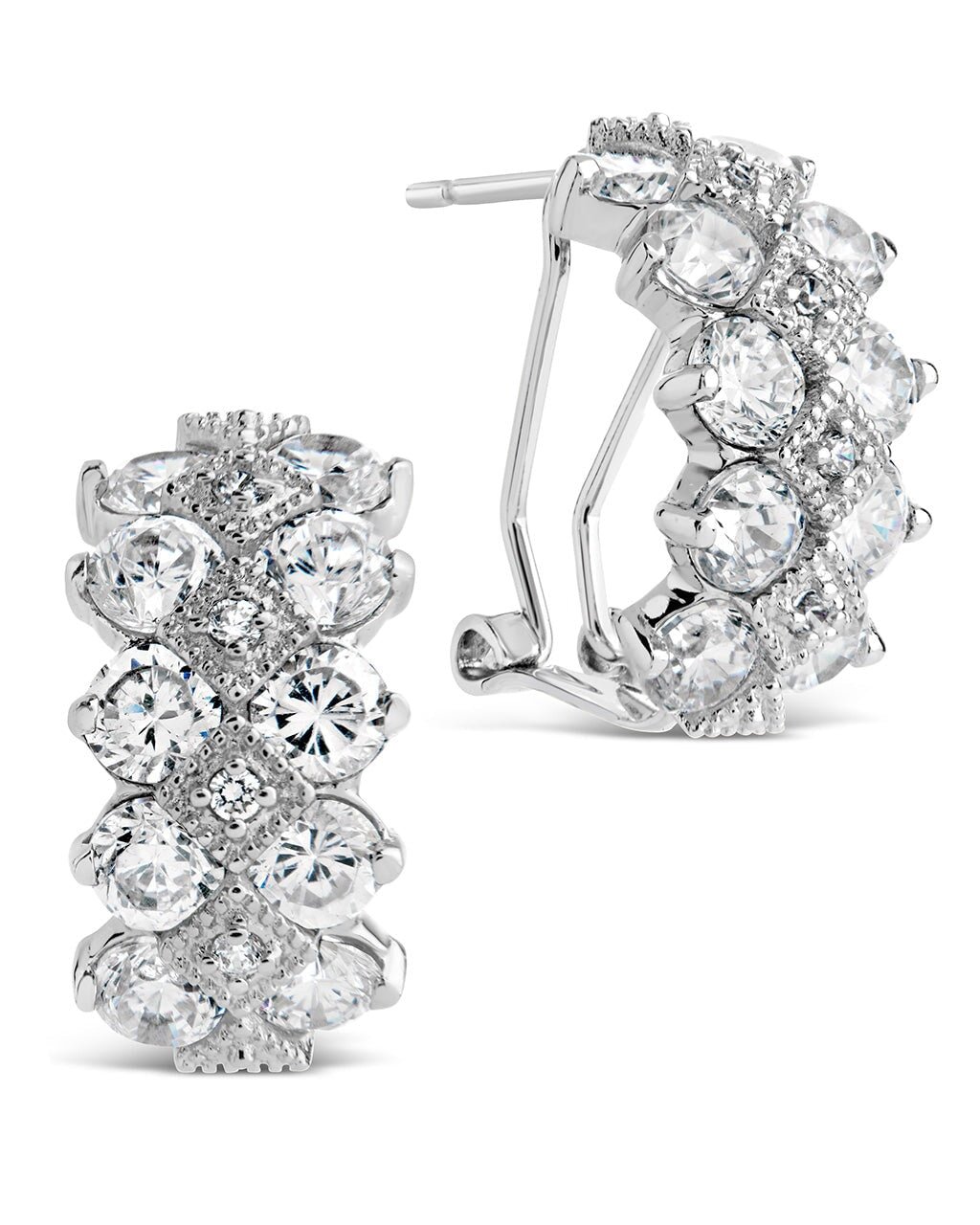Lena CZ Hoop Earrings