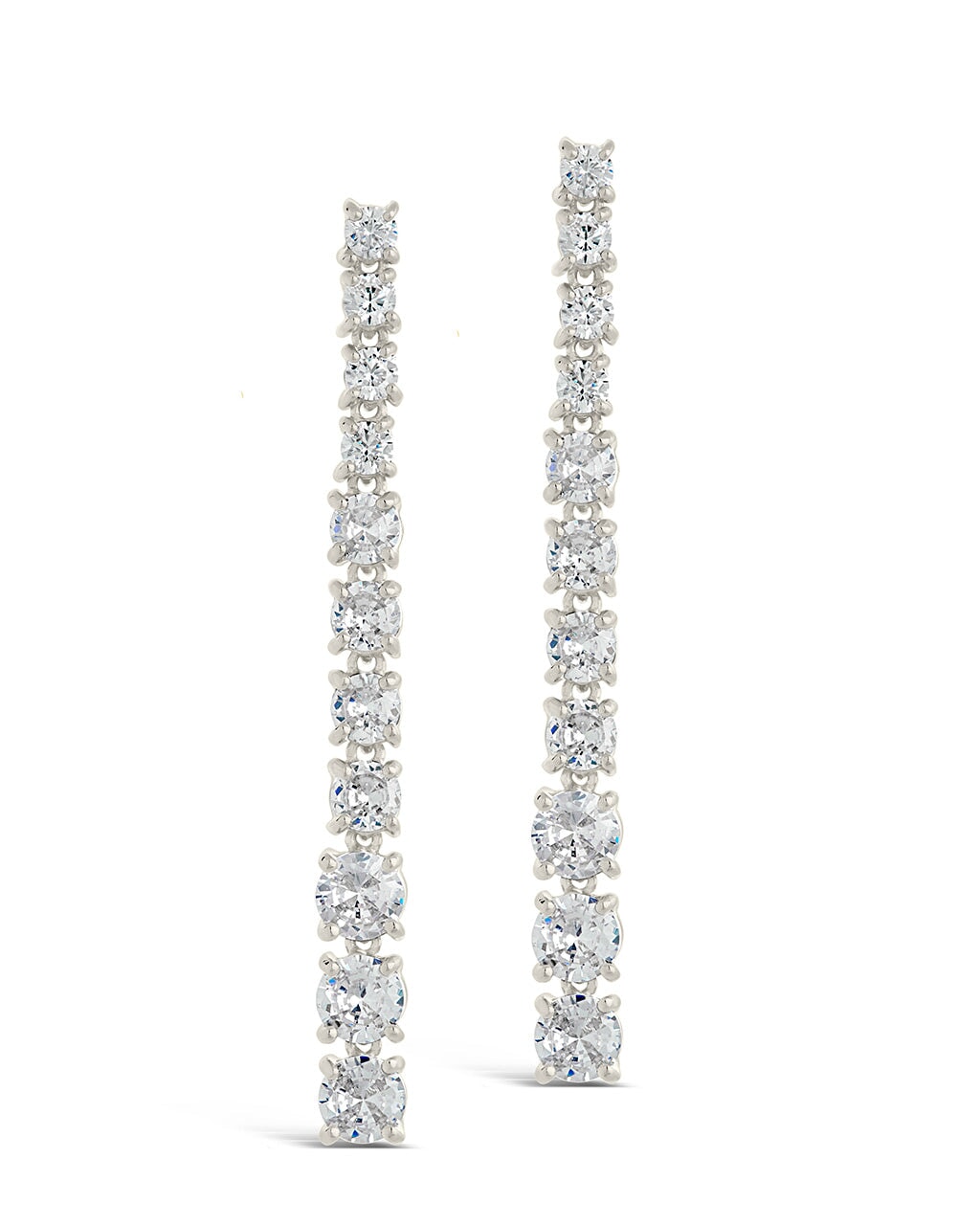 Natasha CZ Drop Stud Earrings