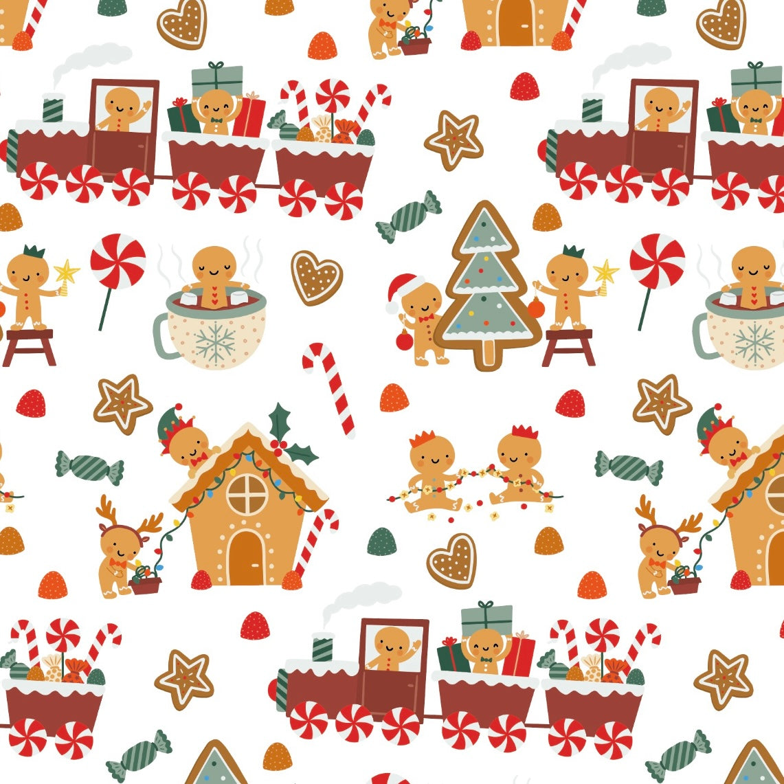 Gingerbread Solid Red Bow