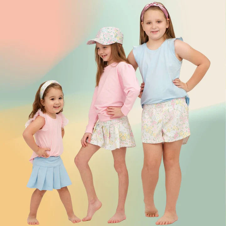 Tennis Skort in Electric Water