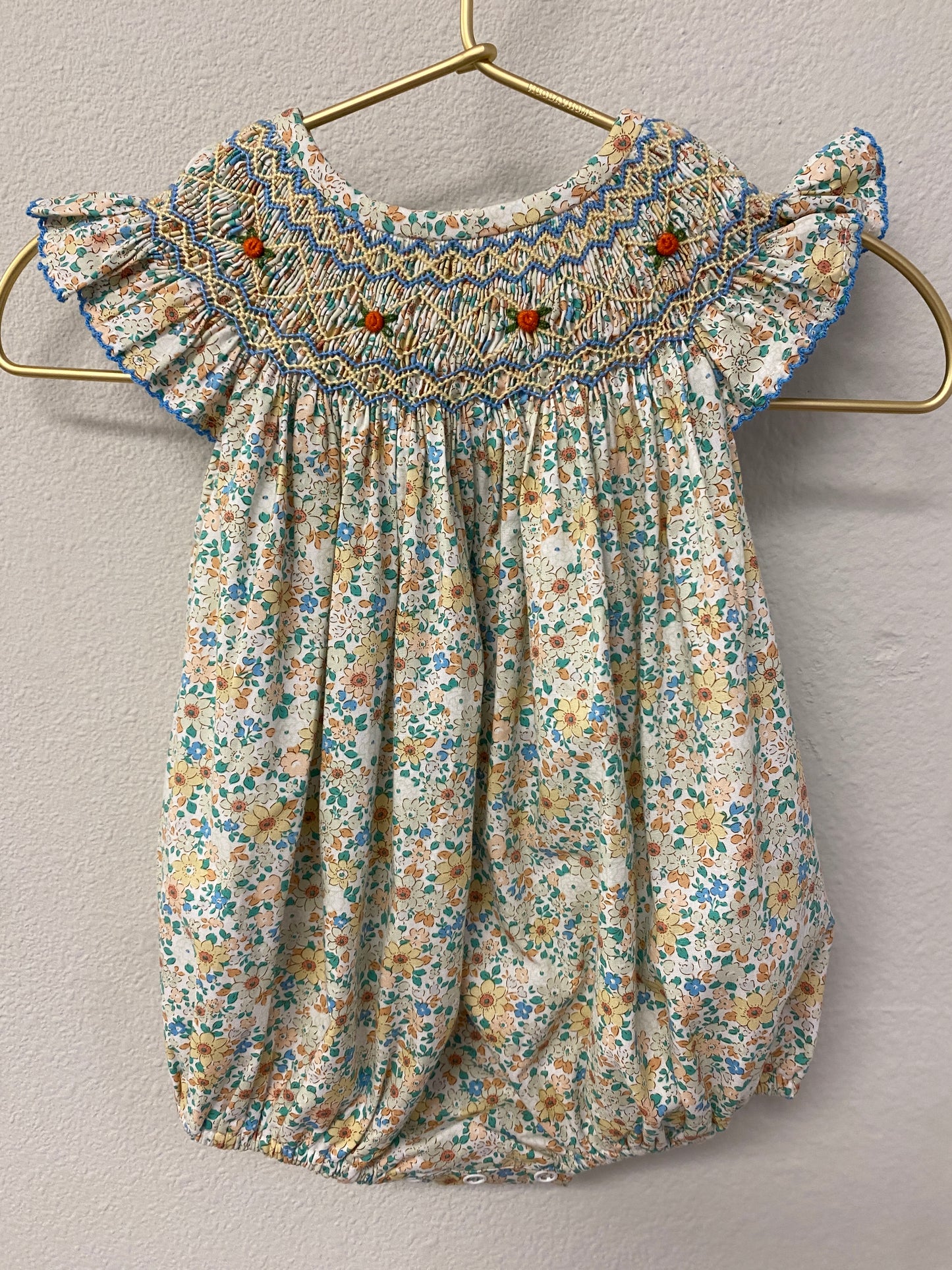 Merritt Floral Smocked Bubble
