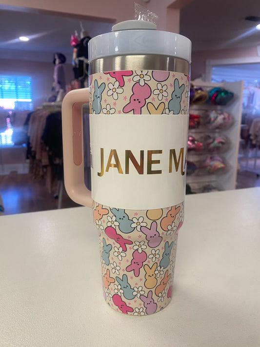 Peep This 30oz Stainless Steel Tumbler – With Straw & Easy-Grip Handle