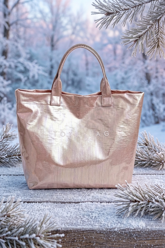 SC - ETA 9/8-9/22 Pink Iridescent Vinyl TOTE BAG