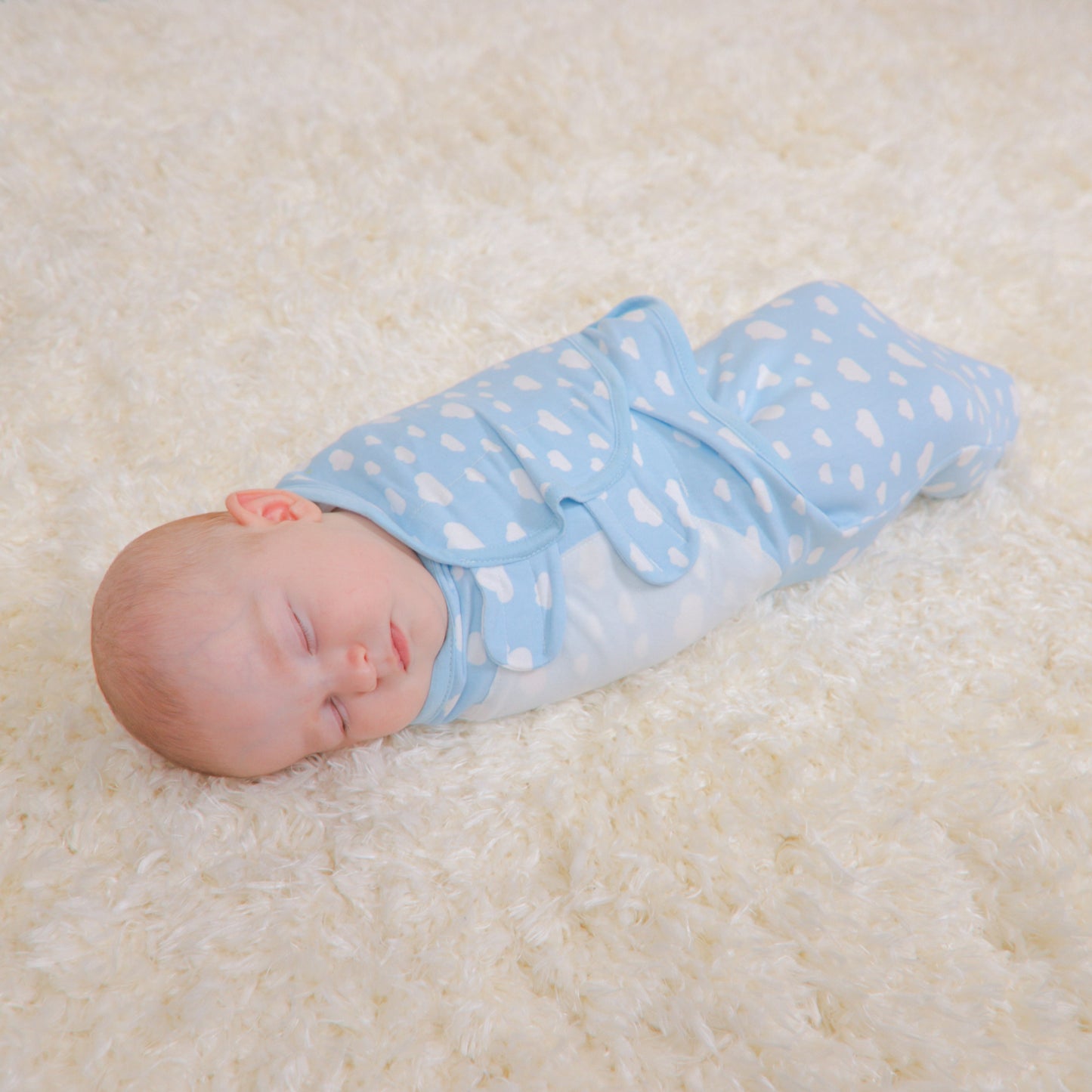 Easy Swaddle Blankets in Blue, Pack of 3