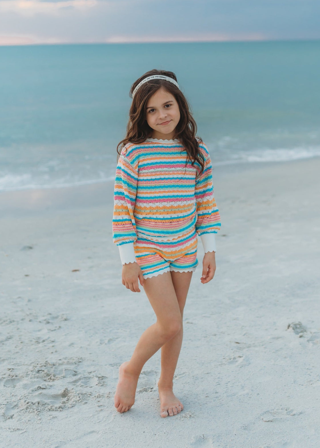 Retro Stripe Knit Sweater