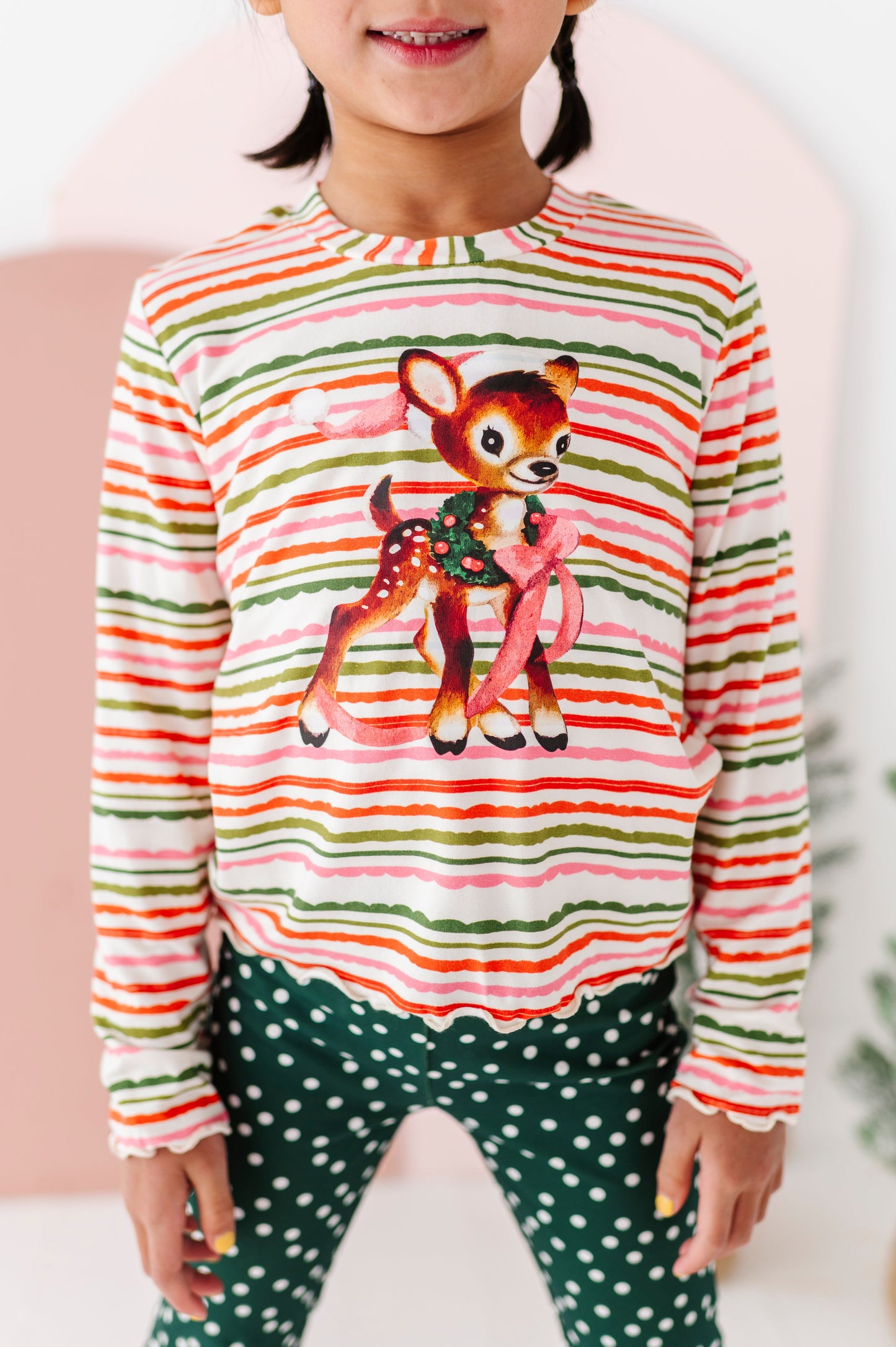 Vintage Reindeer | Bamboo Long Sleeve