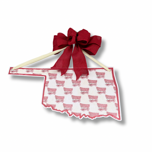 Wagon Patterned Door Hanger