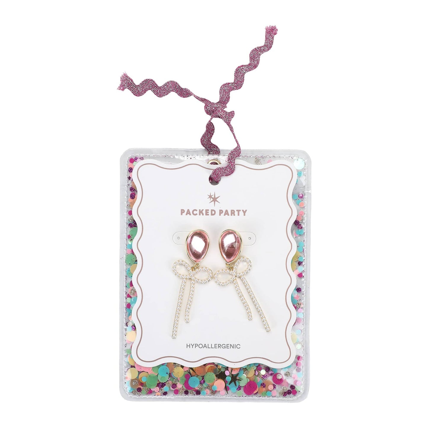 Pearl Balloon Bow Earrings