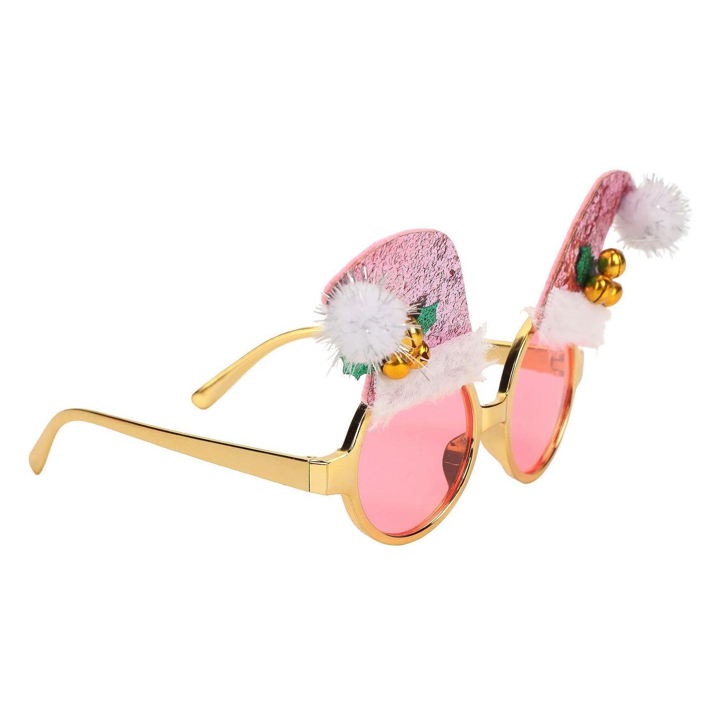 Santa Hat Christmas Novelty Glasses
