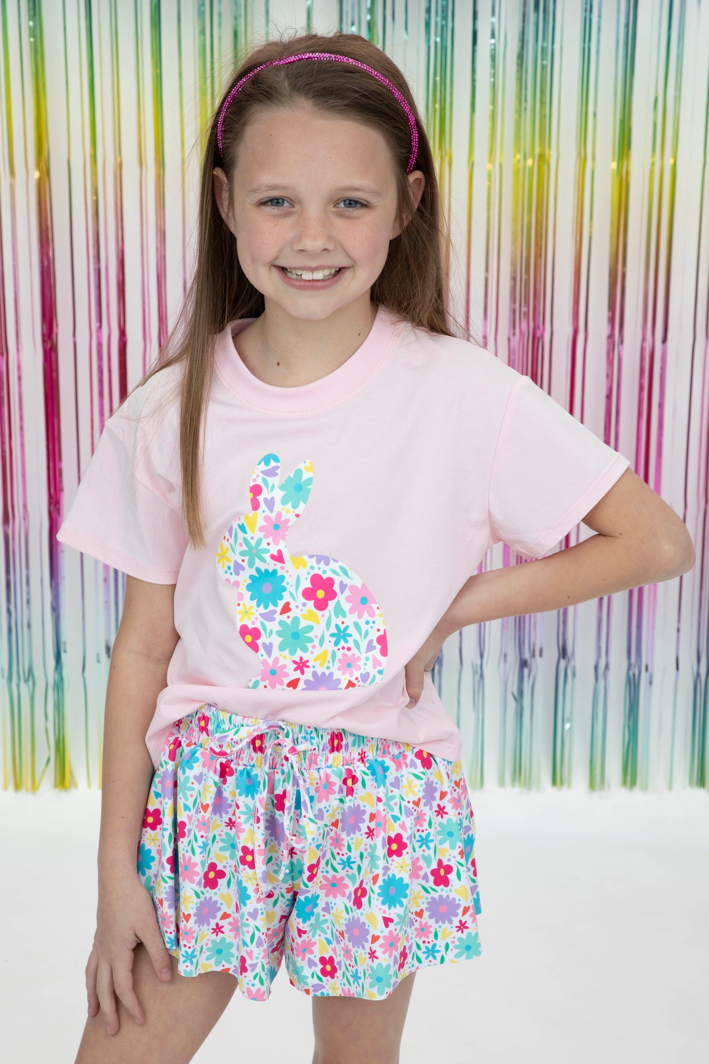 Floral Gathered Skort