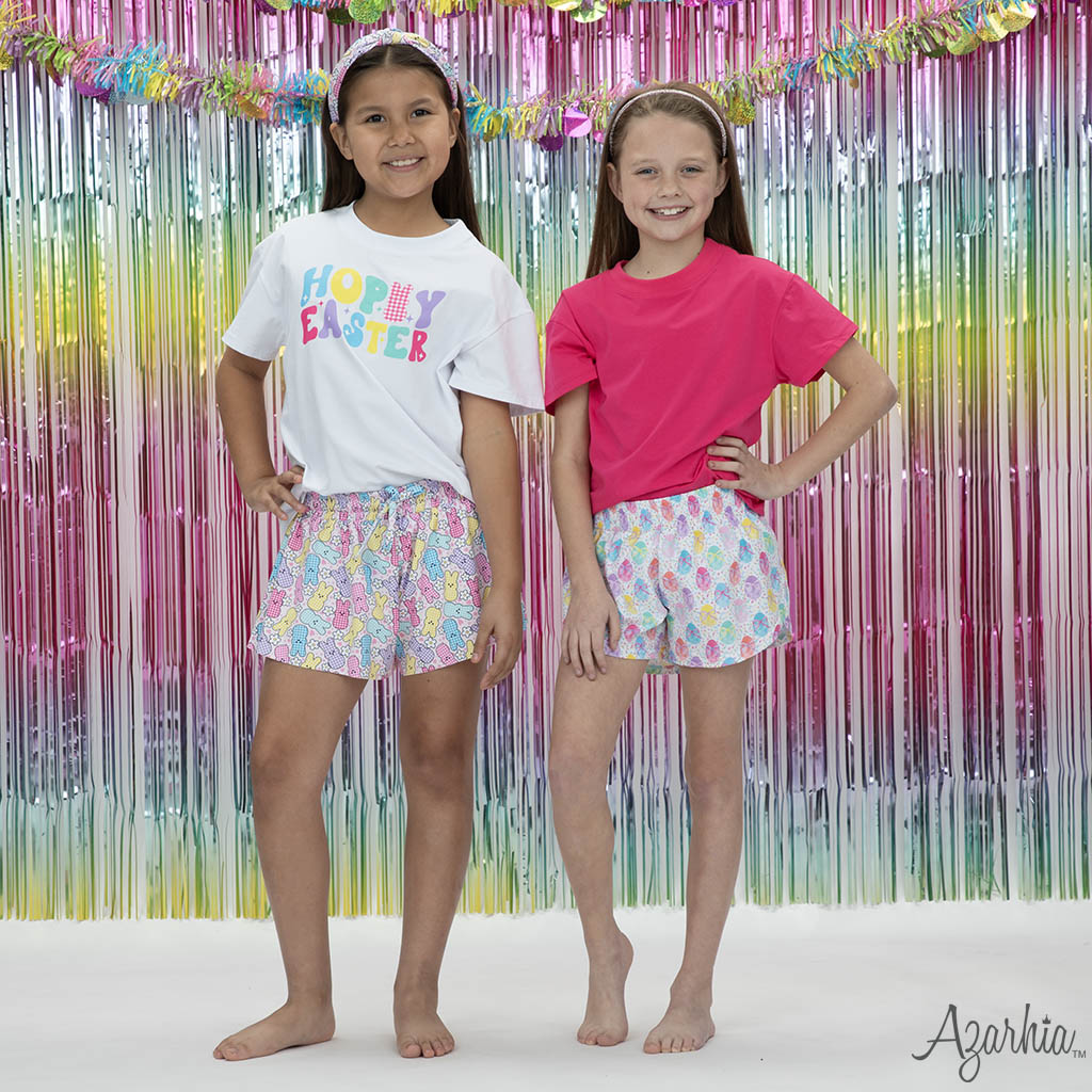 Gingham Easter Bunny Butterfly Shorts