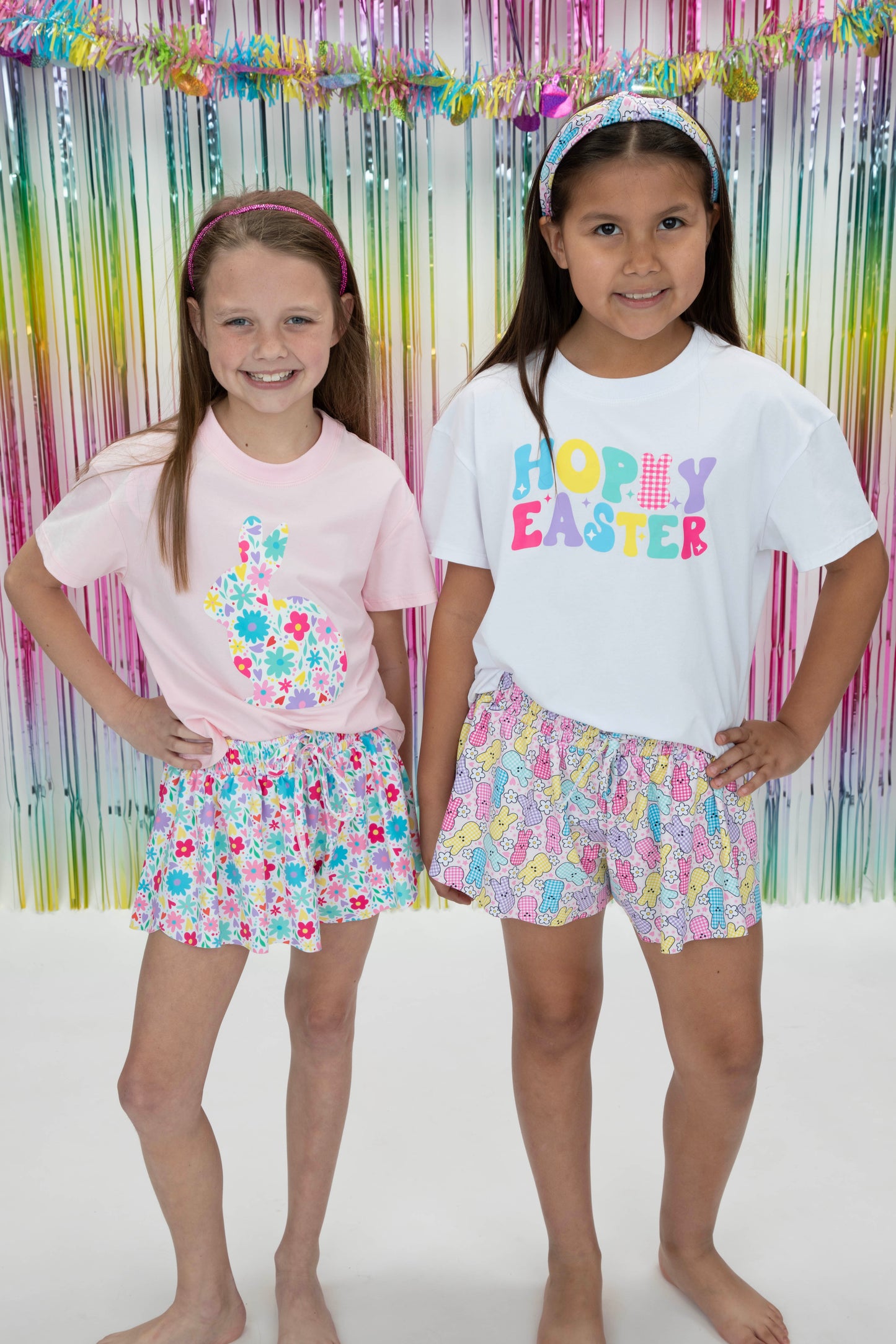 Gingham Easter Bunny Butterfly Shorts